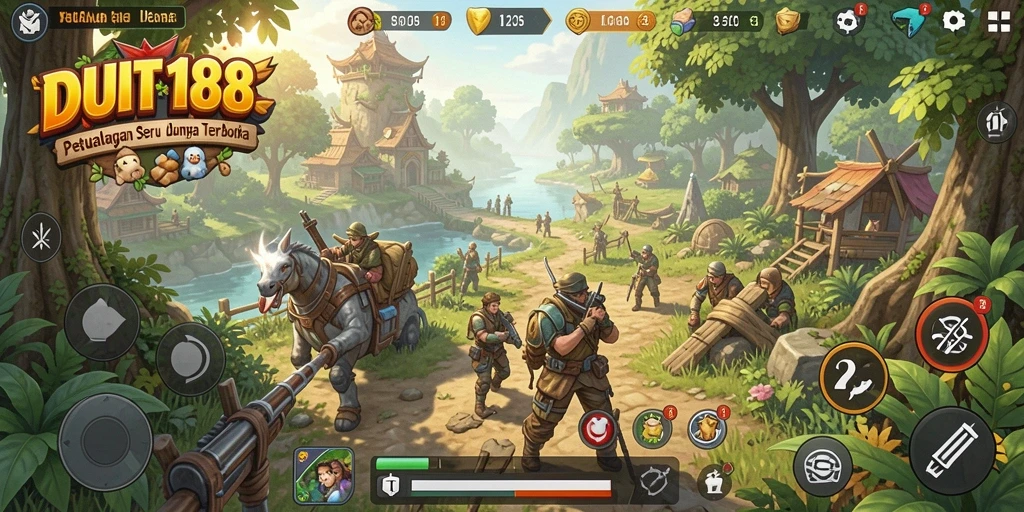 Tampilan gameplay DUIT188 yang menakjubkan dalam dunia terbuka.