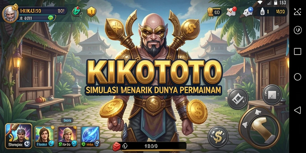 Tampilan gameplay KIKOTOTO yang menarik dan interaktif.