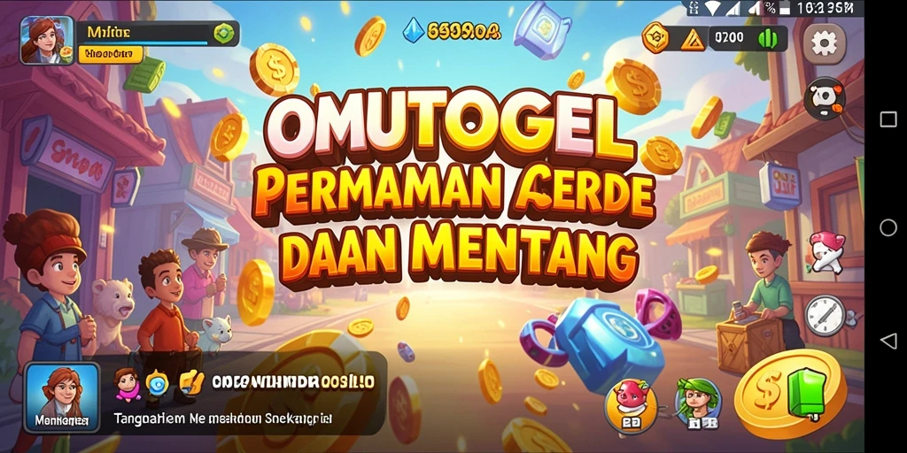 Screenshot gameplay OMUTOGEL menampilkan aksi seru di level sulit.