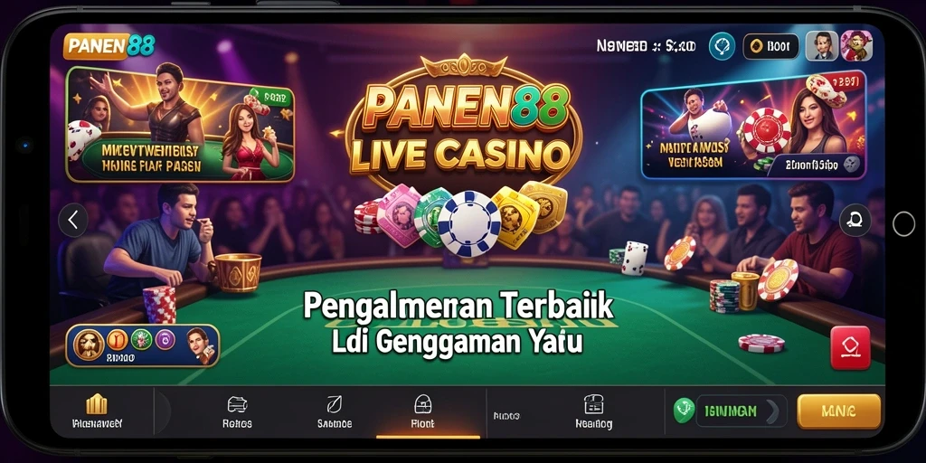 Tampilan gameplay Live Casino di PANEN88 yang menarik dan interaktif.