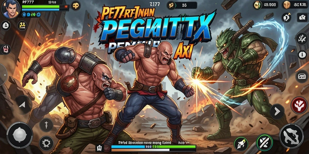 Tampilan gameplay PF777 yang brutal dan penuh aksi pertarungan.