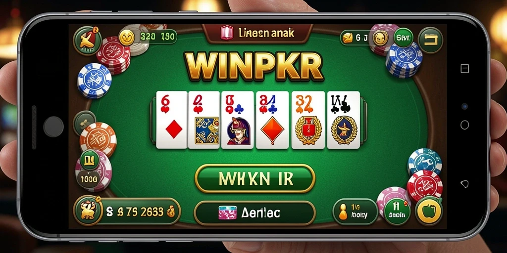 Tampilan gameplay Domino WINPKR yang menantang dan seru.